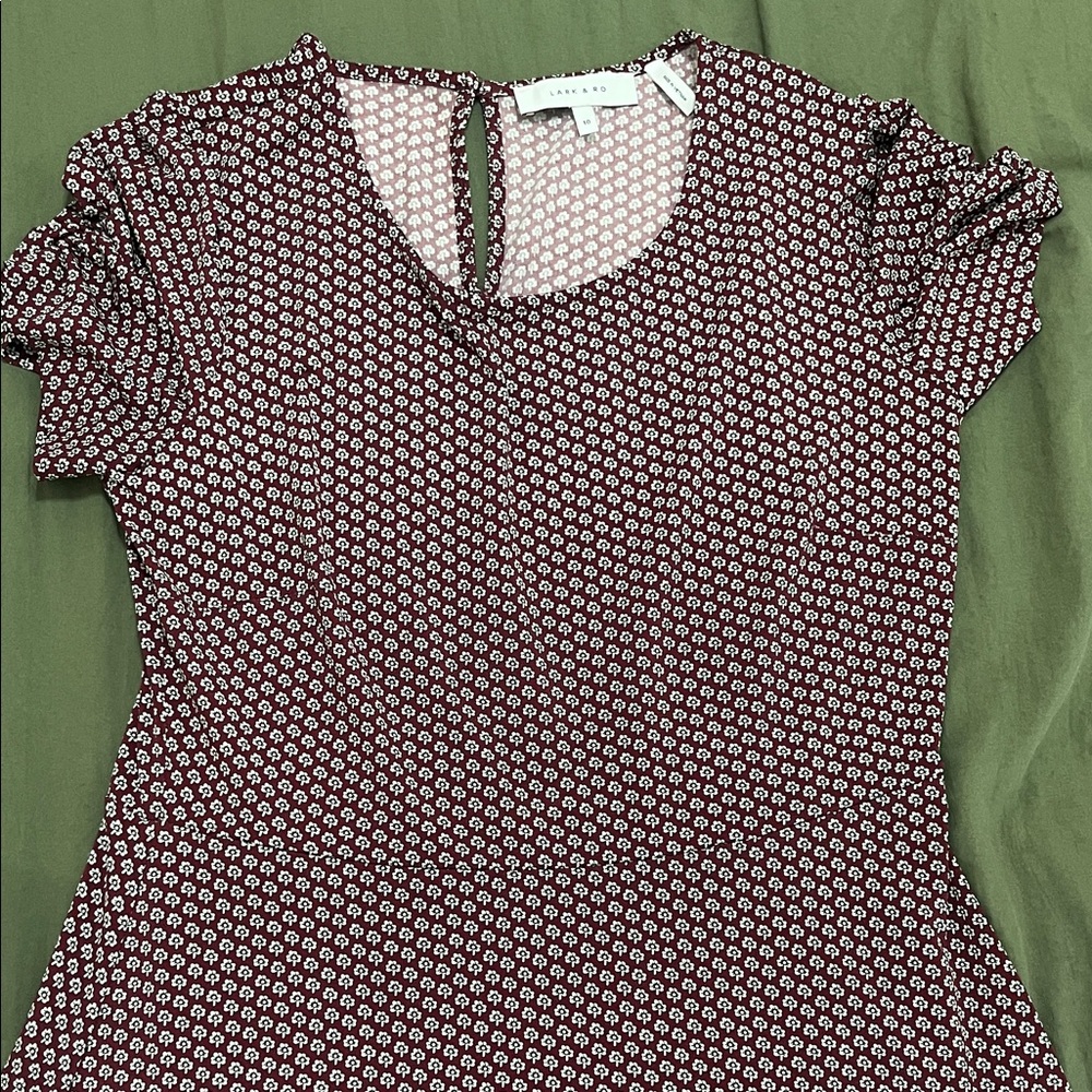 Lark & Ro Floral Pattern Dress (Size 10)